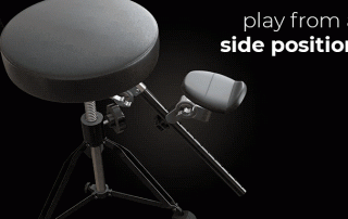 A chair designed specifically for saxophonists. - The SaxSeat